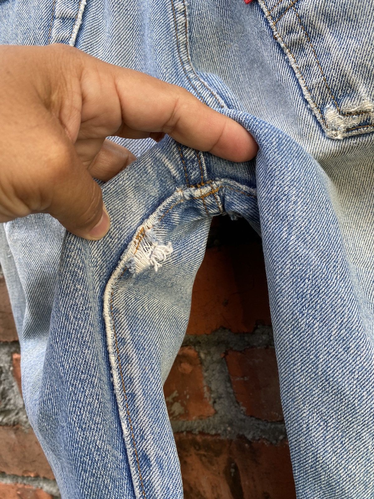 Levi's Vintage Clothing W29x28 Vintage levi's 501 distressed ripped redline #524 Size US 29 - 8 Thumbnail