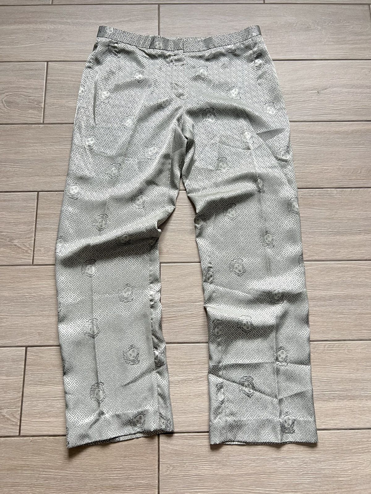 Versace Vintage Versace Blazer Pants Suits Monogram Archive Silver Size L / US 10 / IT 46 - 20 Thumbnail