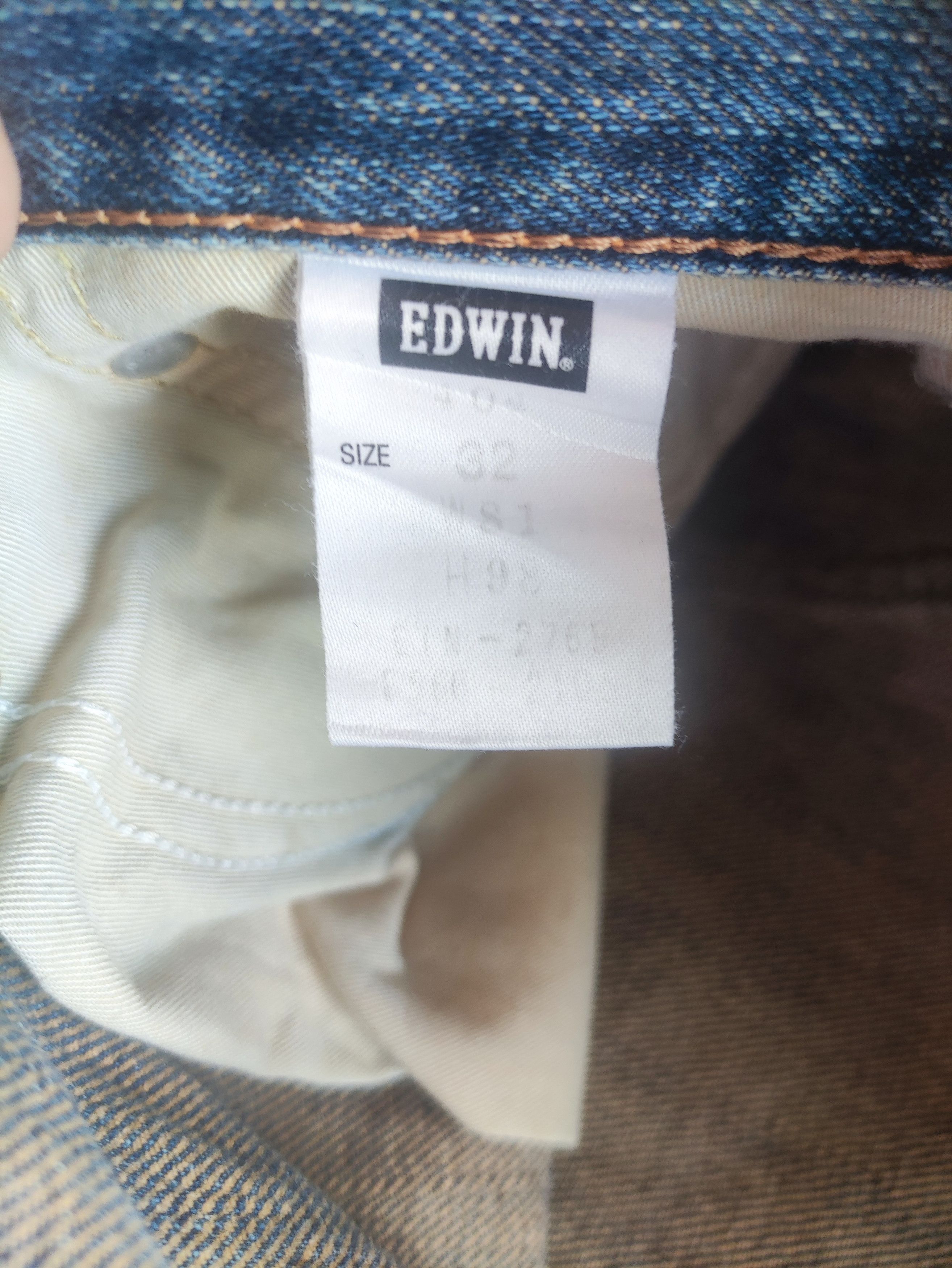 Edwin × Jean × Vintage Vintage Edwin Made In Japan Distressed Faded Denim Pants W34 Size US 34 / EU 50 - 7 Thumbnail