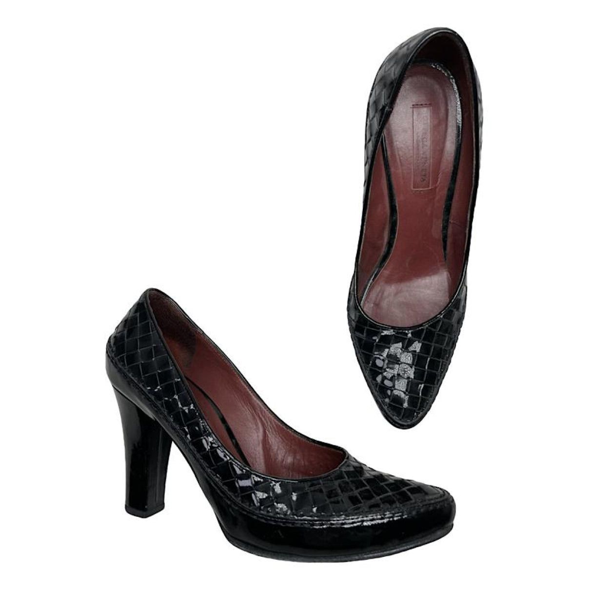 Bottega Veneta Black Leather Heel Size US 7.5 / IT 37.5 - 1 Thumbnail