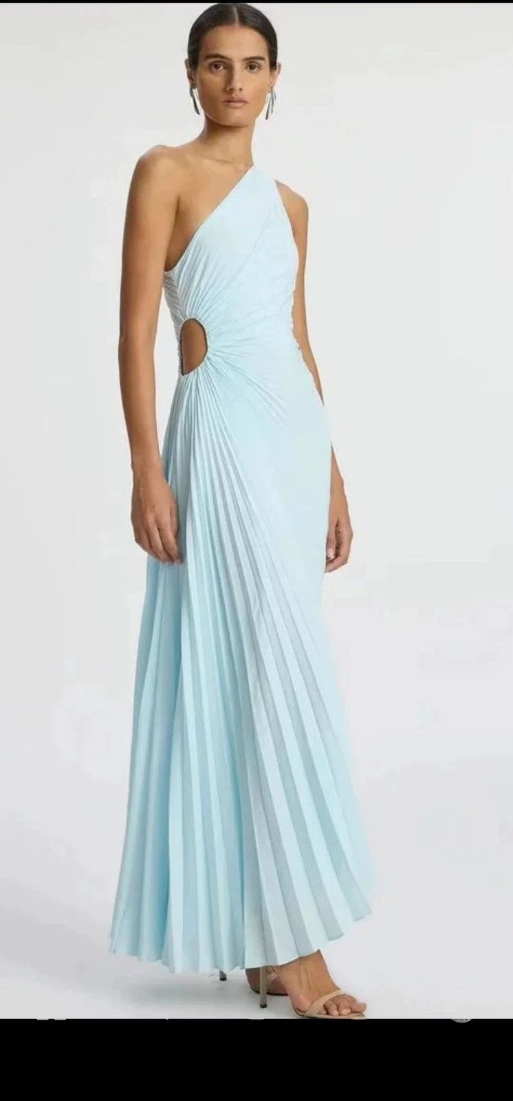 A.L.C. ALC Delfina Pleated Midi Dress Size S / US 4 / IT 40 - 3 Thumbnail