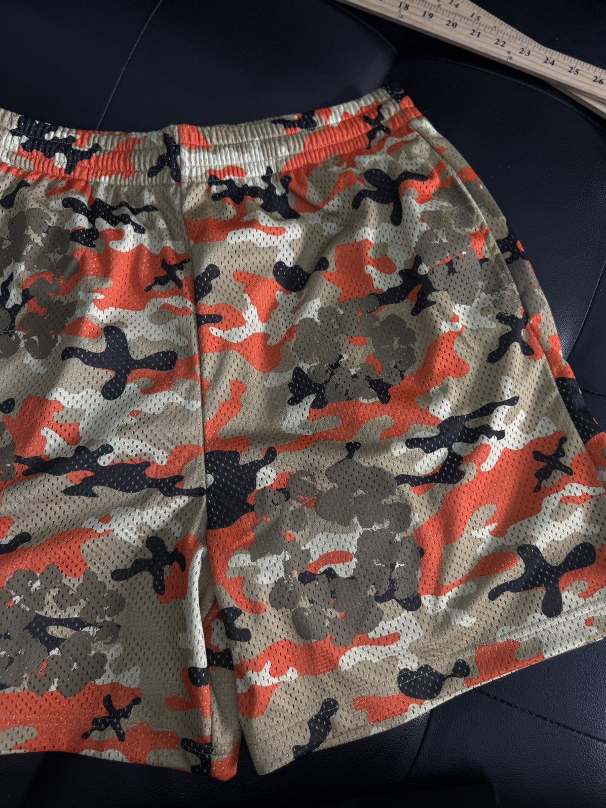 DENIM TEARS Denim Tears Mesh Summer Shorts Tan/Orange Size Large (NEW) Size US 33 - 2 Thumbnail