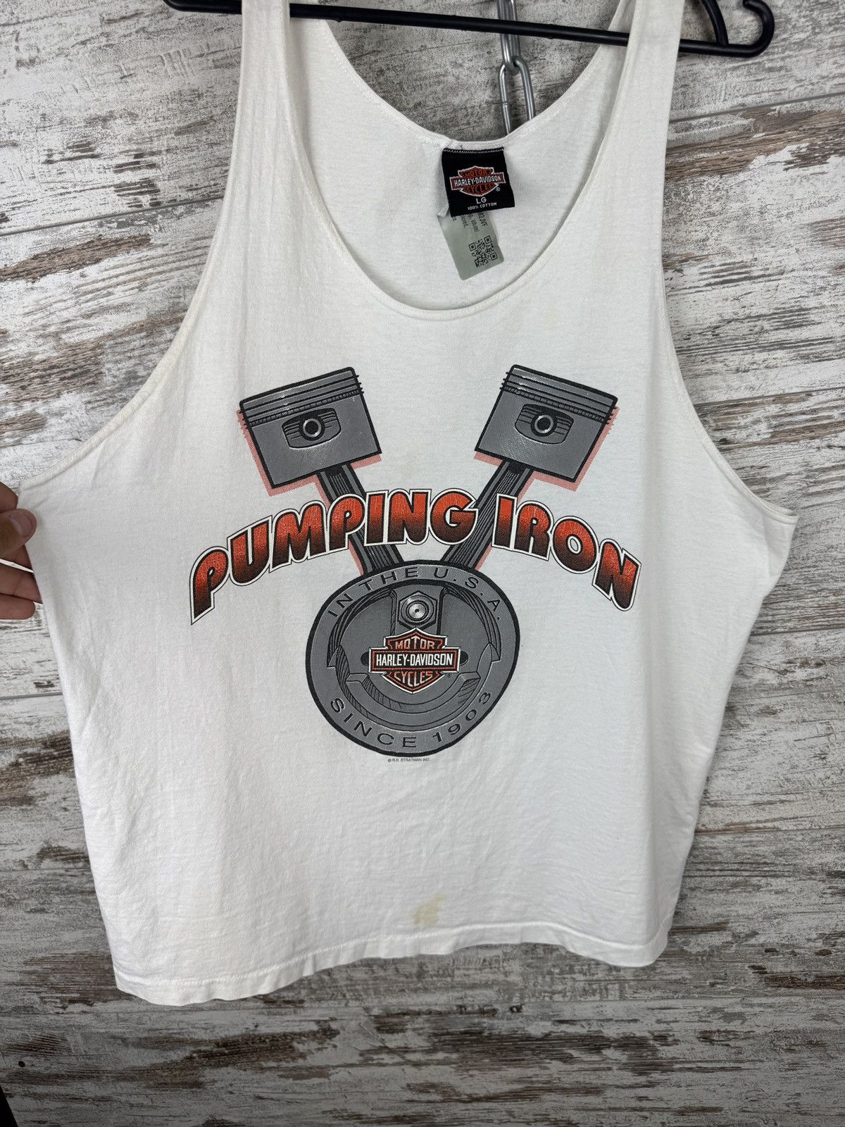 Harley Davidson Mens Vintage Harley Davidson tank top Made in USA t-shirt Size US L / EU 52-54 / 3 - 4 Thumbnail