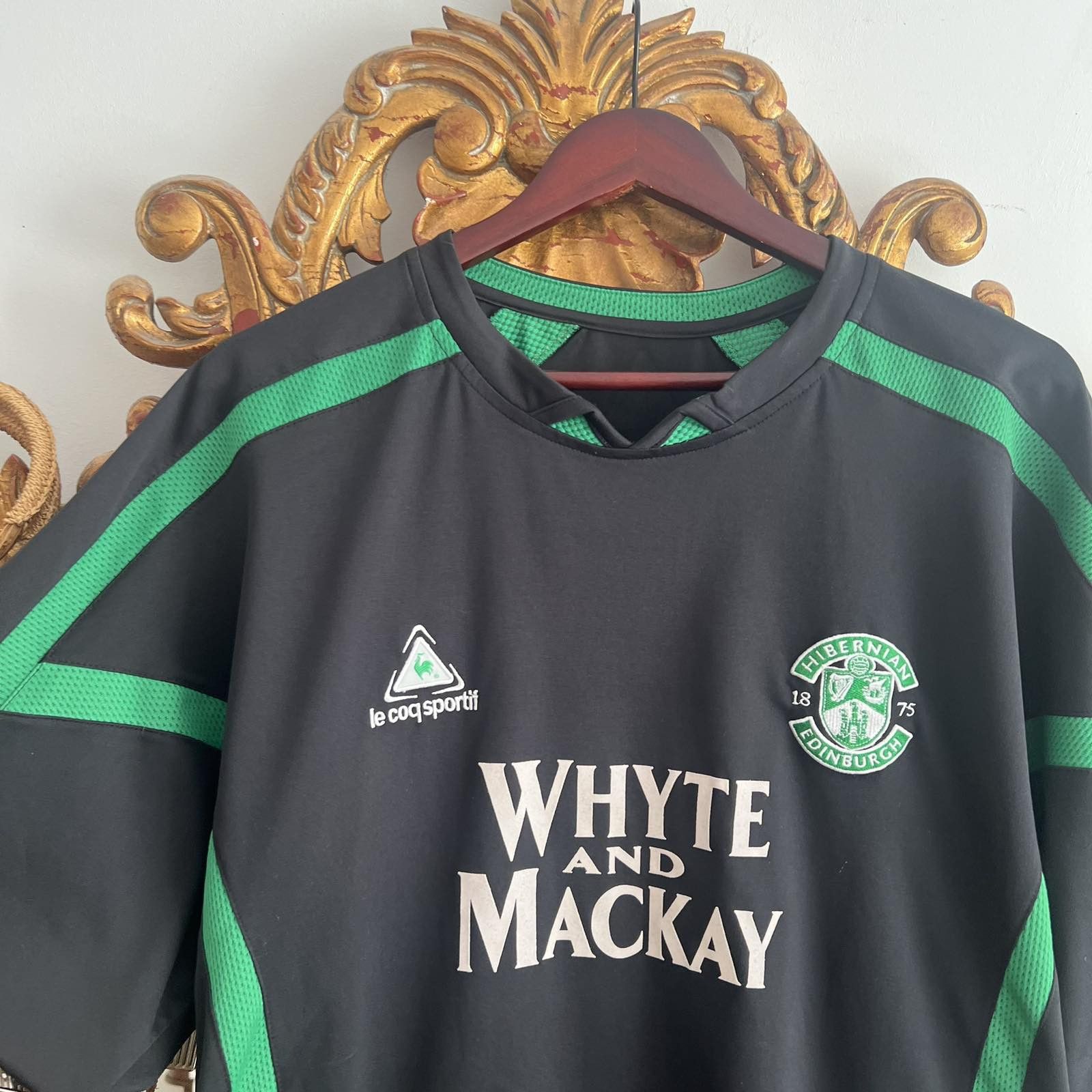 Le Coq Sportif Hibernian 2005 - 2006 Away Football Shirt Soccer Jersey Size US L / EU 52-54 / 3 - 4 Thumbnail