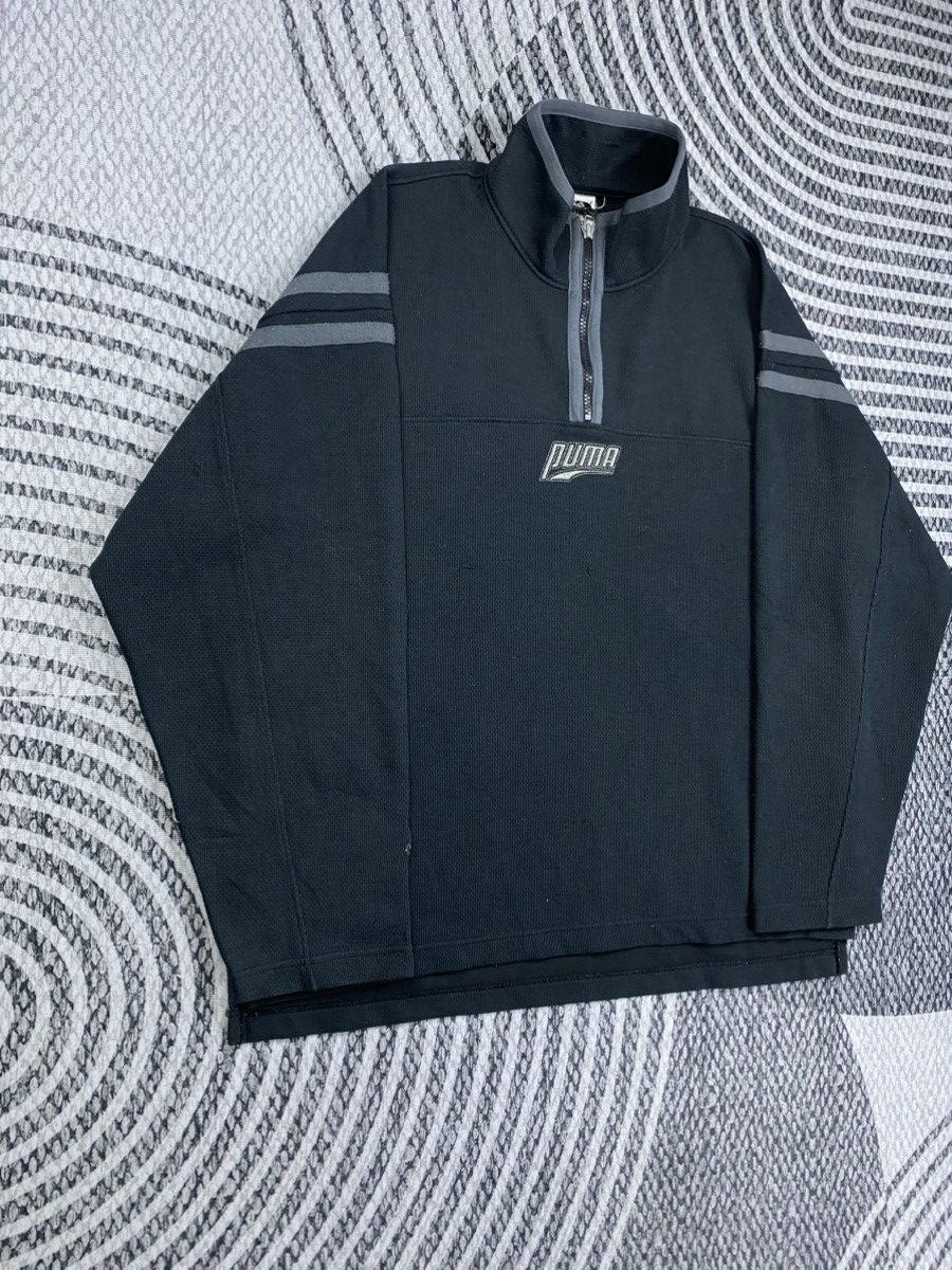 Puma Vintage Puma Center Logo Half Zipper Sweatshirt Size US L / EU 52-54 / 3 - 4 Thumbnail