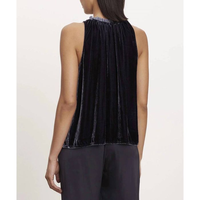 Velvet VELVET BY GRAHAM & SPENCER Prima Sleeveless Top In Navy