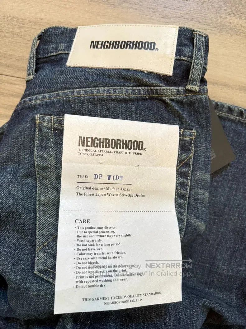 Neighborhood NEIGHBORHOOD Washed Denim DP Wide. Size US 26 / EU 42 - 4 Thumbnail