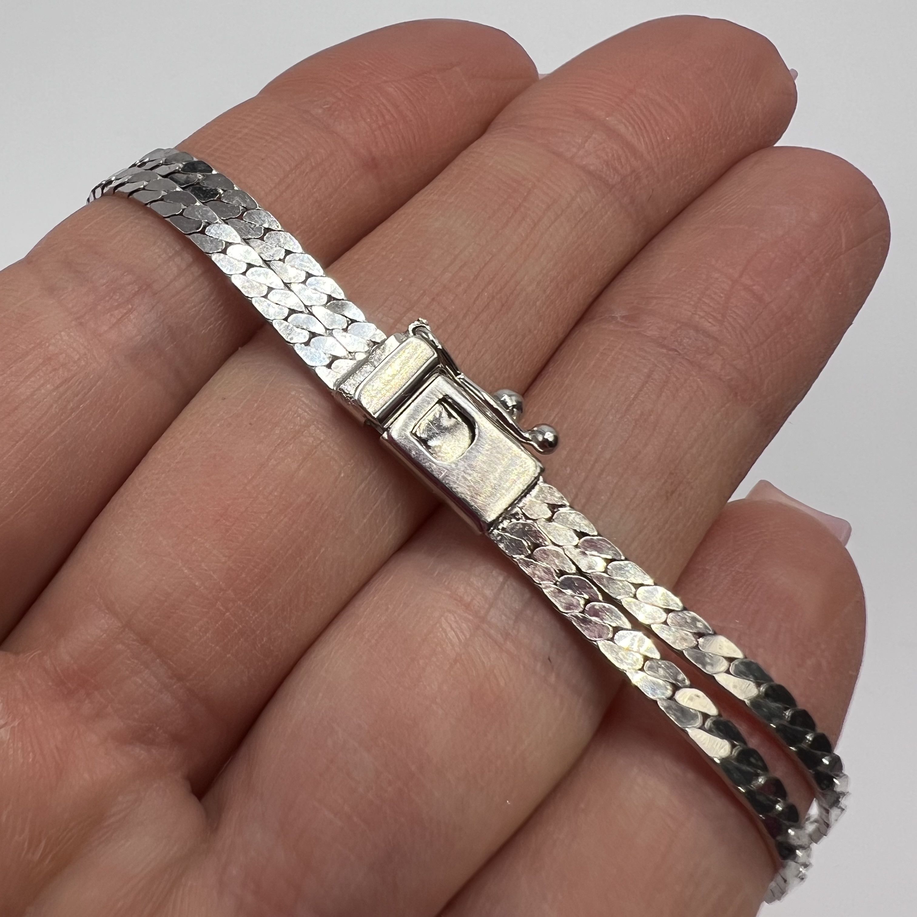 Vintage Vintage Silver 835 Bracelet with Four Natural Stones Size ONE SIZE - 9 Thumbnail