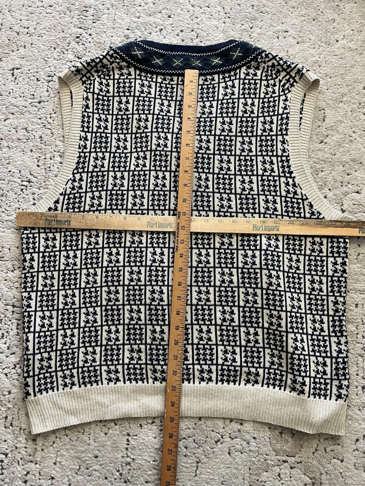 Nautica Vintage Nautica Cotton Linen Knit Sweater Vest XL Size US XL / EU 56 / 4 - 4 Thumbnail
