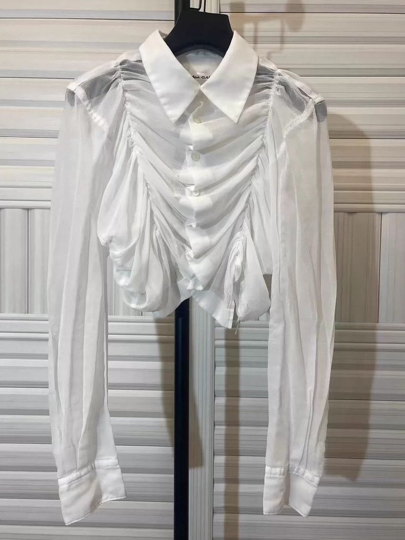 Comme des Garcons Comme Des Garcons Tulle White Shirt Size S / US 4 / IT 40 - 1 Thumbnail
