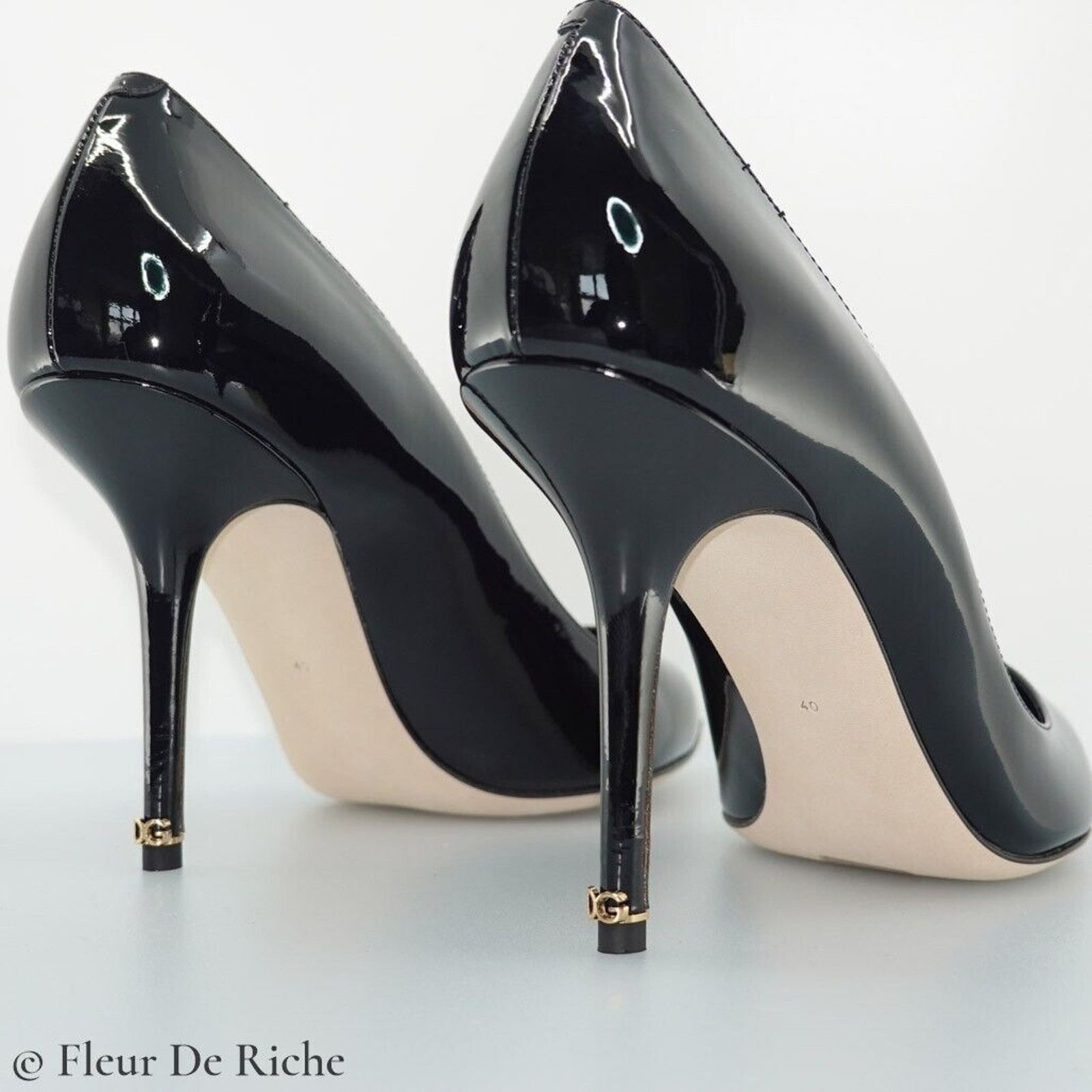 Dolce & Gabbana Black Leather Devotion 75 Pumps | Grailed