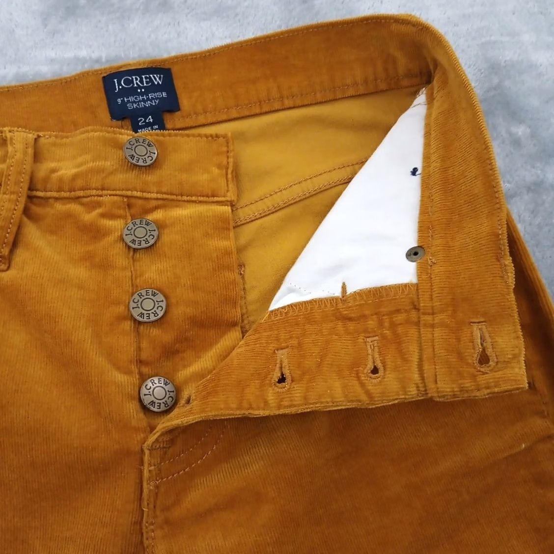 J.Crew J.Crew Pants Womens Skinny Corduroy High Rise Gold 24x28 Chino 24 Regular Women Boys Womens Size 42" / US 20 - 4 Thumbnail