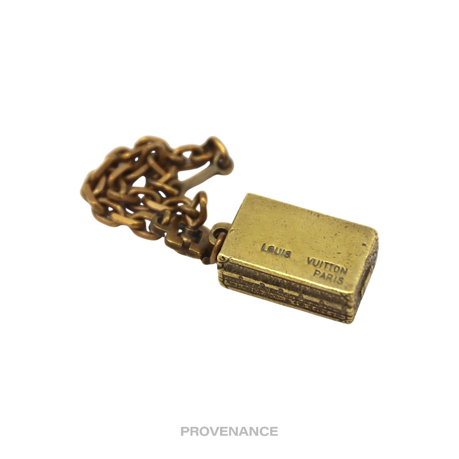 Louis Vuitton 🔴 Louis Vuitton Trunk Keychain Charm - Solid Aged Brass Size ONE SIZE - 4 Thumbnail