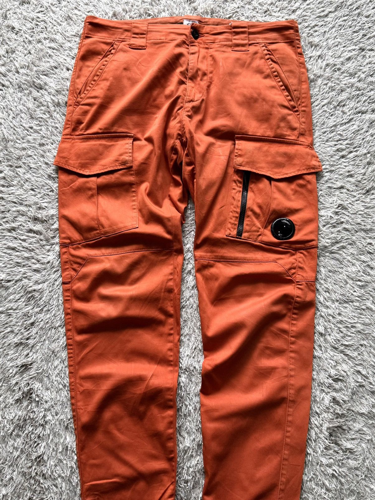 C.P. Company C.P. COMPANY ORANGE GARMENT DYED CARGO PANTS Size US 33 - 10 Thumbnail