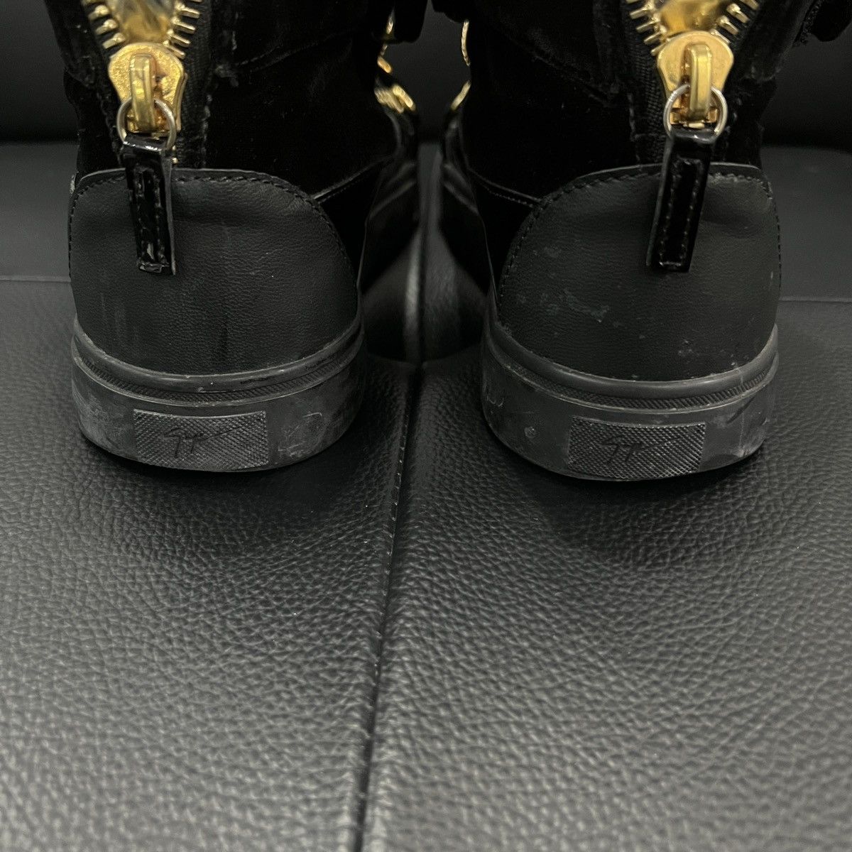 Giuseppe Zanotti Giuseppe Zanotti GZ Double Buckle Patent High-Top Sneakers V Size US 9 / EU 42 - 12 Thumbnail
