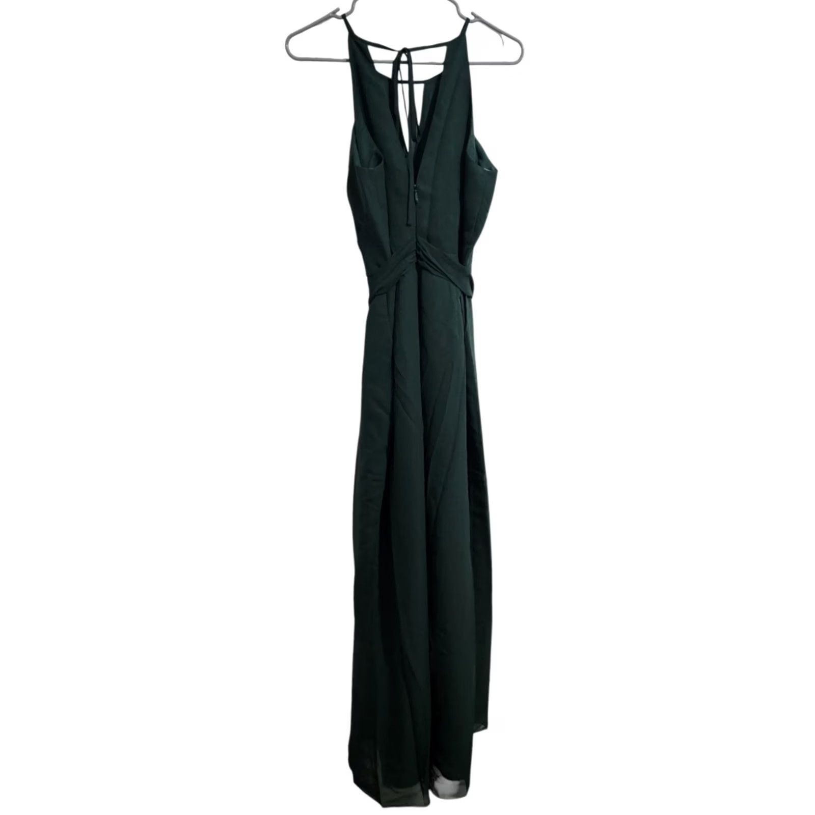 Vintage JJs House Jumpsuit Womens Belted Padded Sleeveless 6 Green Hunter Size M / US 6-8 / IT 42-44 - 2 Thumbnail