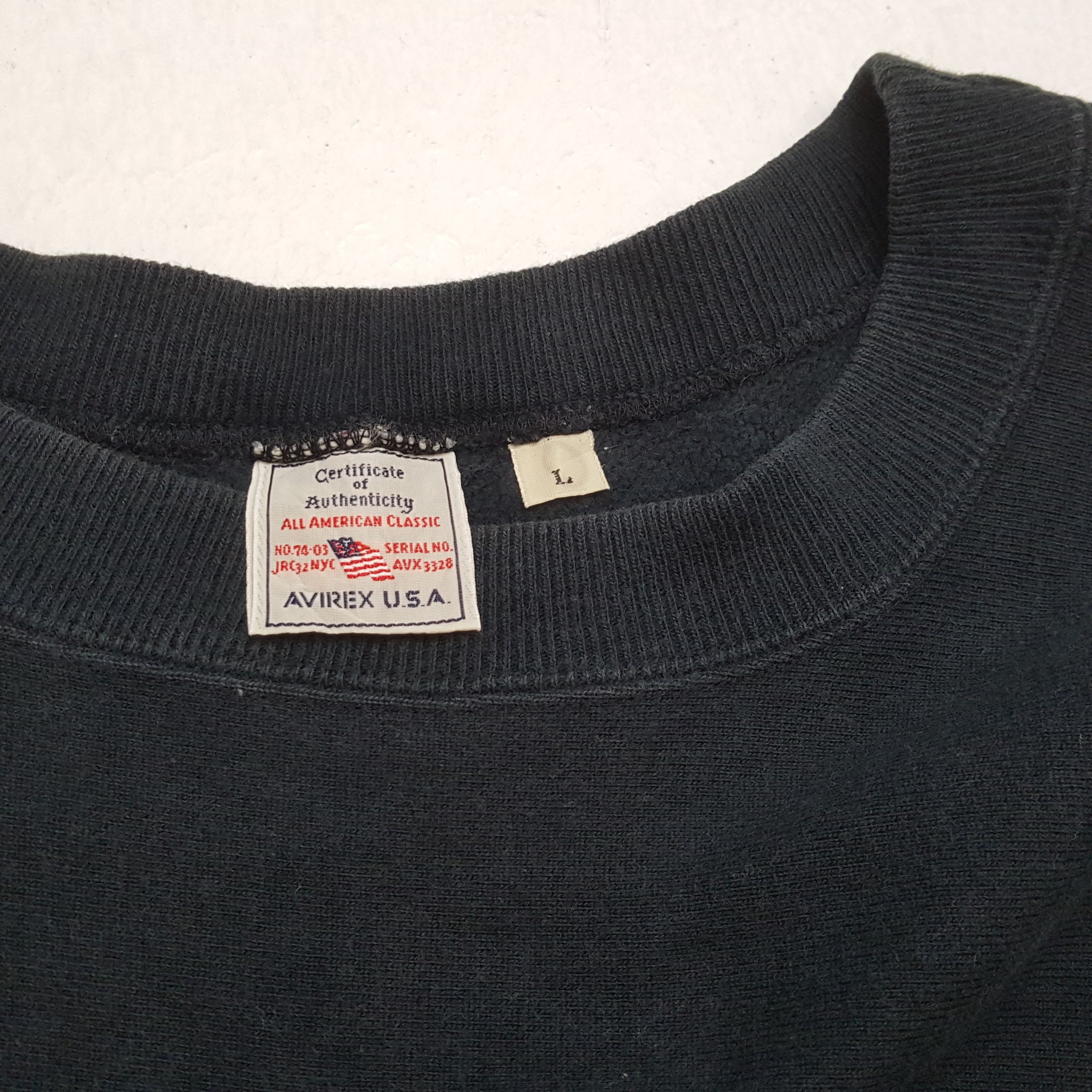 Avirex × Vintage Vintage AVIREX USA American Military Style Sweatshirts Size US L / EU 52-54 / 3 - 9 Thumbnail