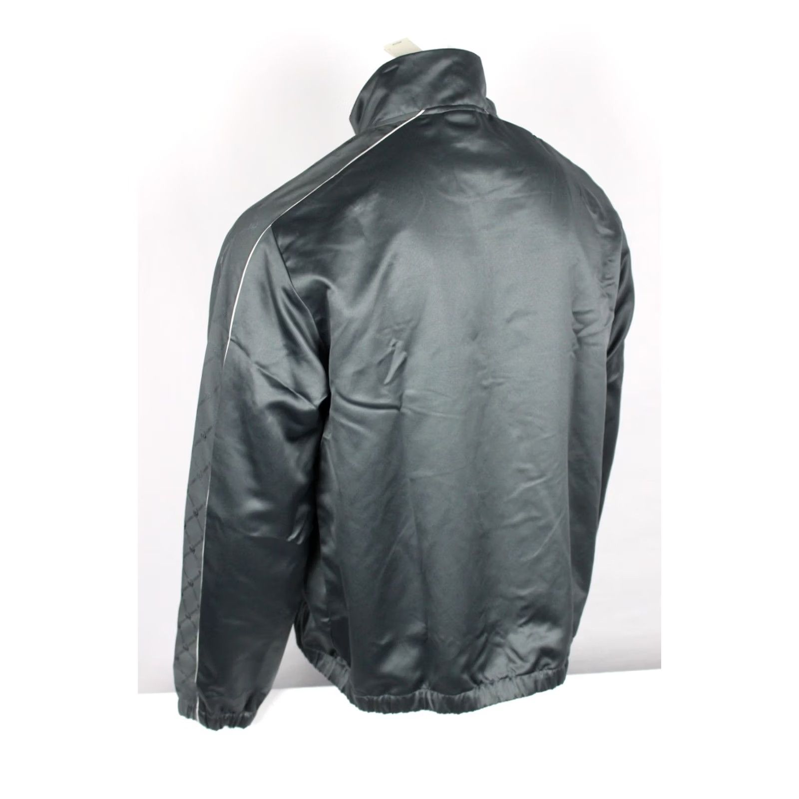 Adidas Adidas Men's Mahomes Satin Track Jacket L Large Team Dark Gray JN5733 Size US L / EU 52-54 / 3 - 2 Thumbnail