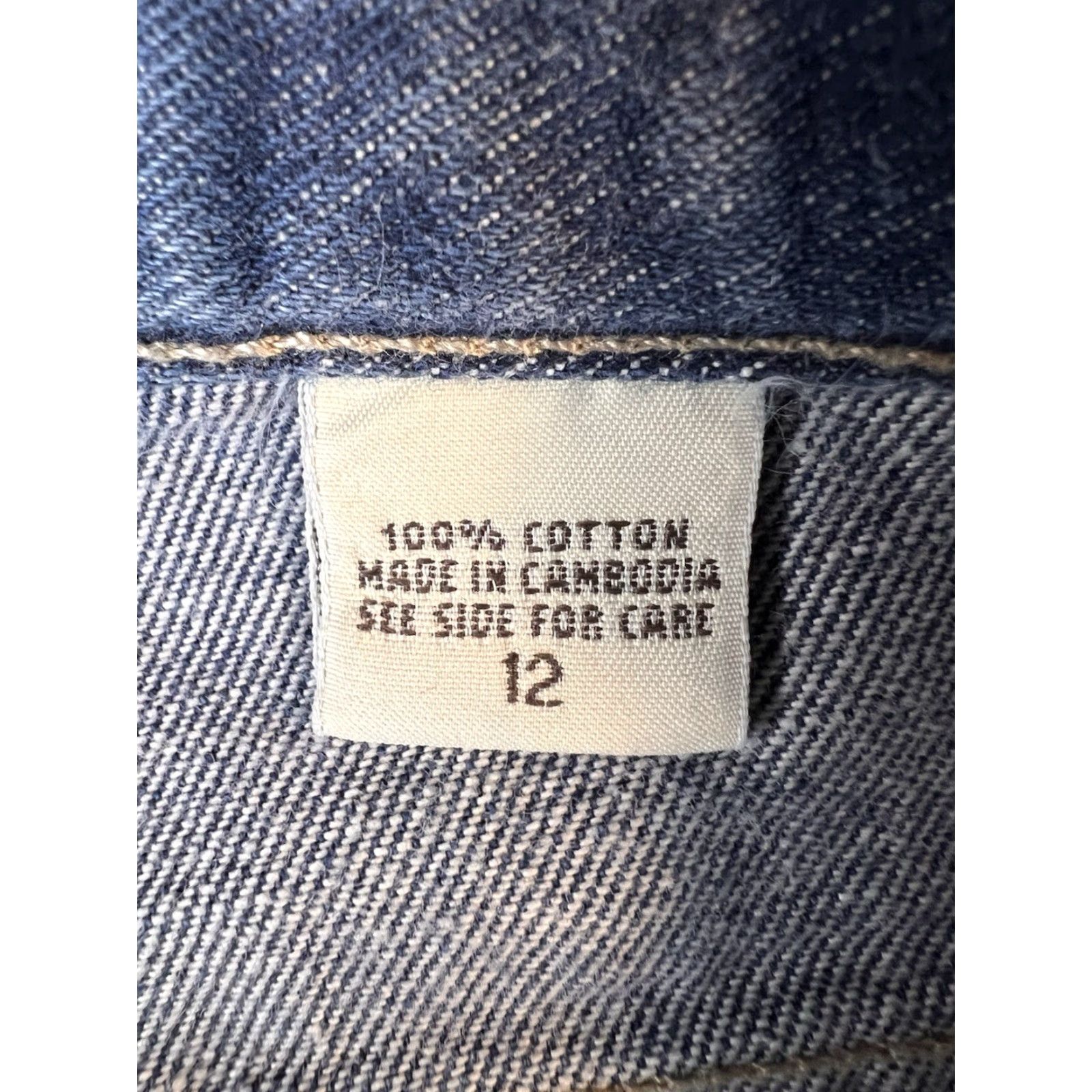 Eddie Bauer VINTAGE Eddie Bauer Jeans Womens 12 (32x30.5) Blue Straight 90s Y2K Womens Jeans Size 34" / US 12 / IT 48 - 4 Thumbnail