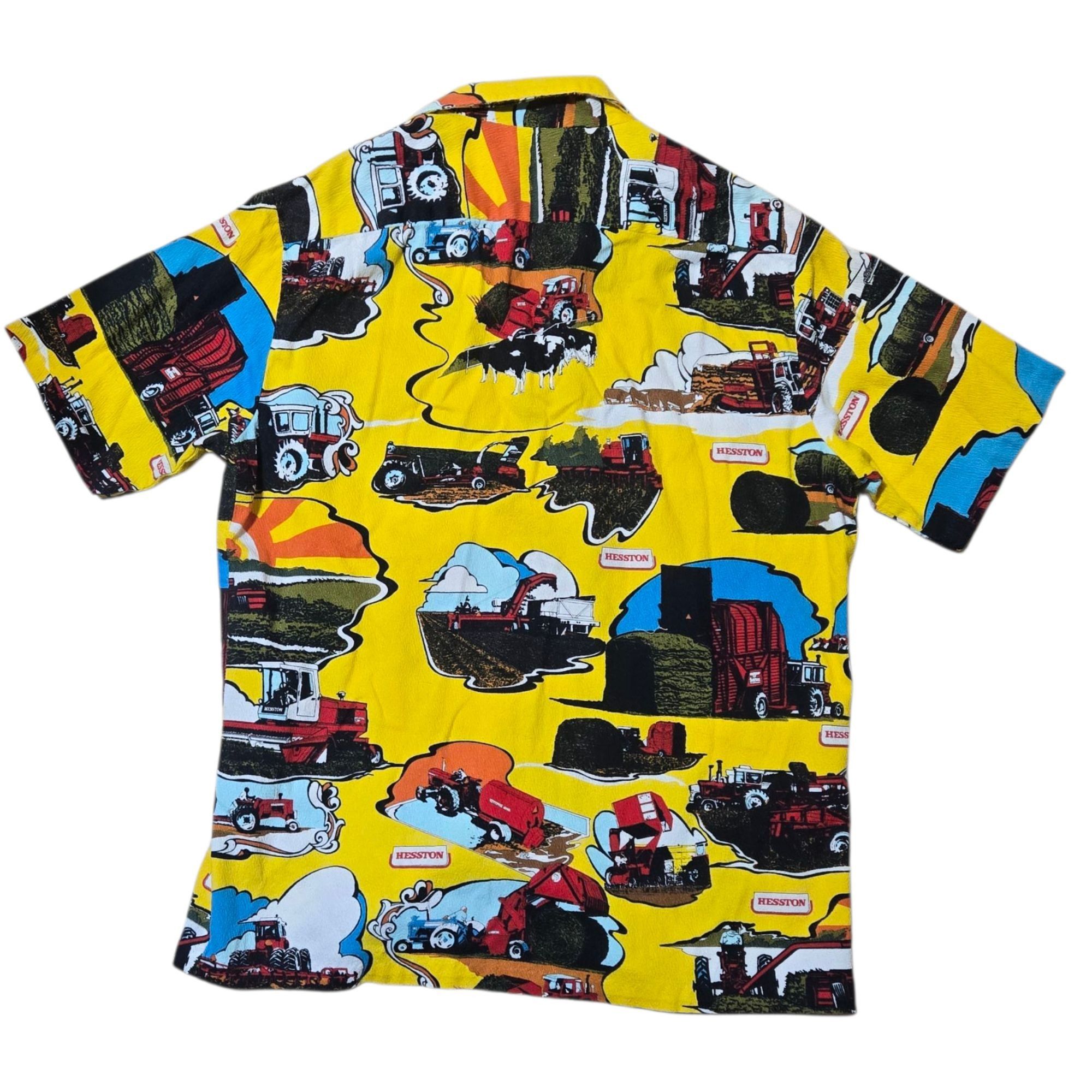 Other ​Vintage Hesston Farm Equipment Button Up Shirt AOP Agricult Size US M / EU 48-50 / 2 - 19 Thumbnail