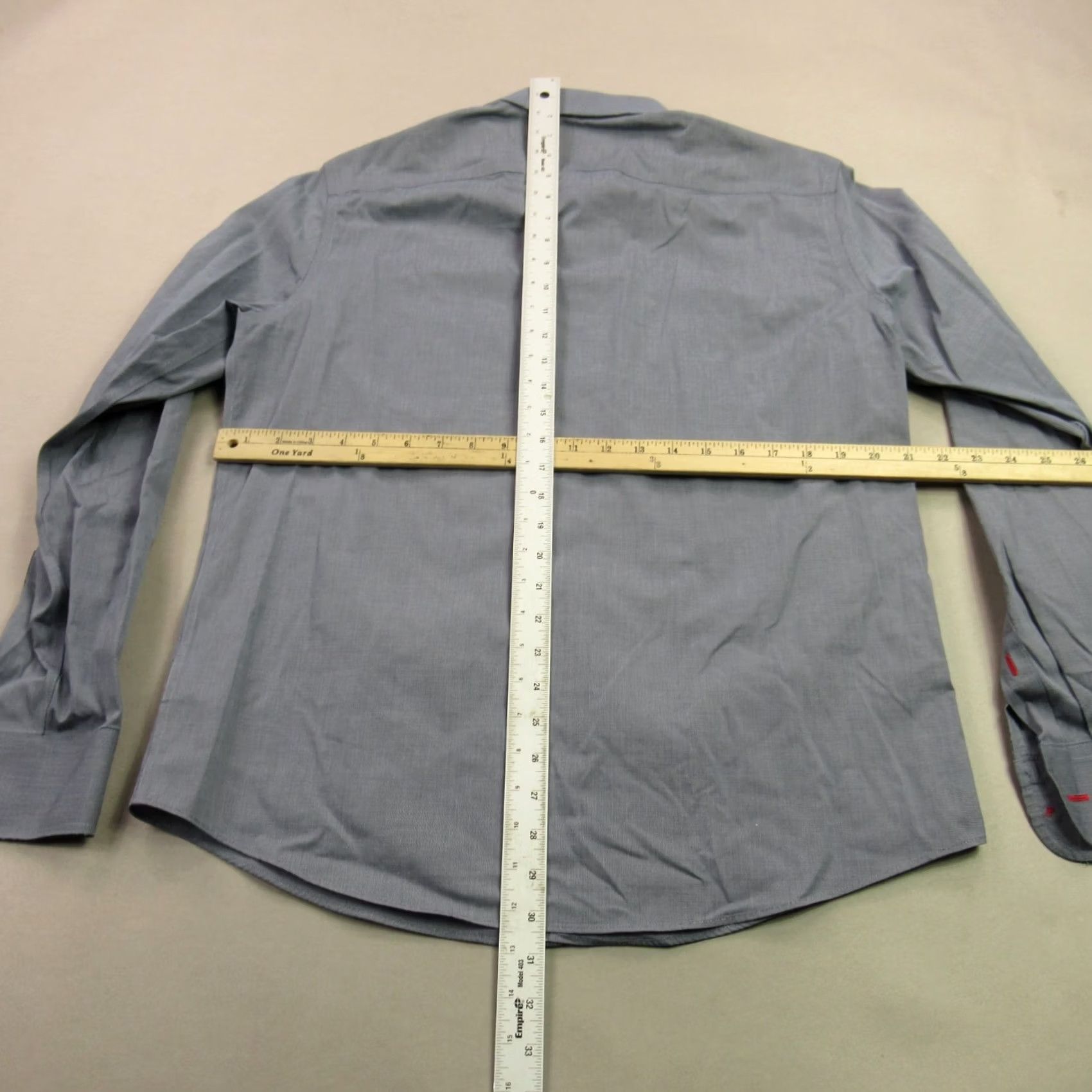 UNTUCKit UNTUCKit Shirt Mens Large Long Sleeve Button Front Casual Gray Lightweight Size US L / EU 52-54 / 3 - 7 Thumbnail