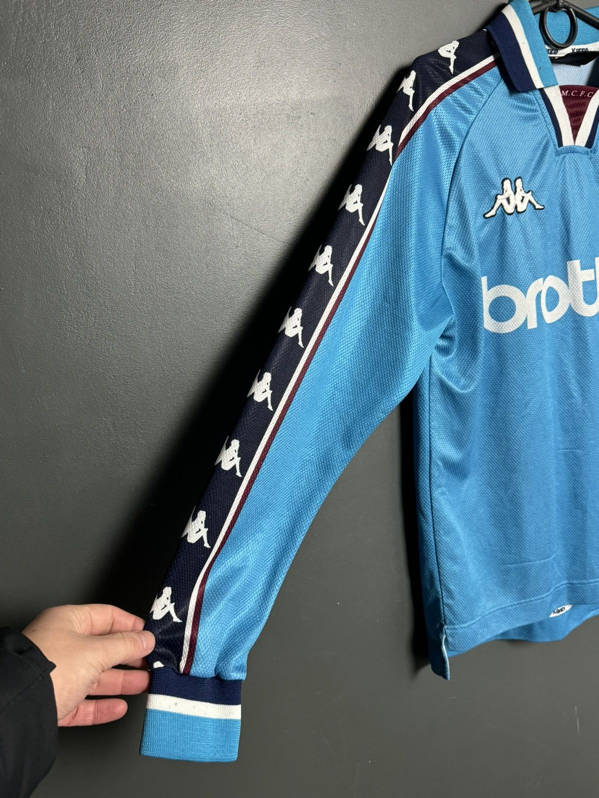 Kappa Manchester City 97/99 Home Football Long Sleeve Jersey Size US S / EU 44-46 / 1 - 5 Thumbnail