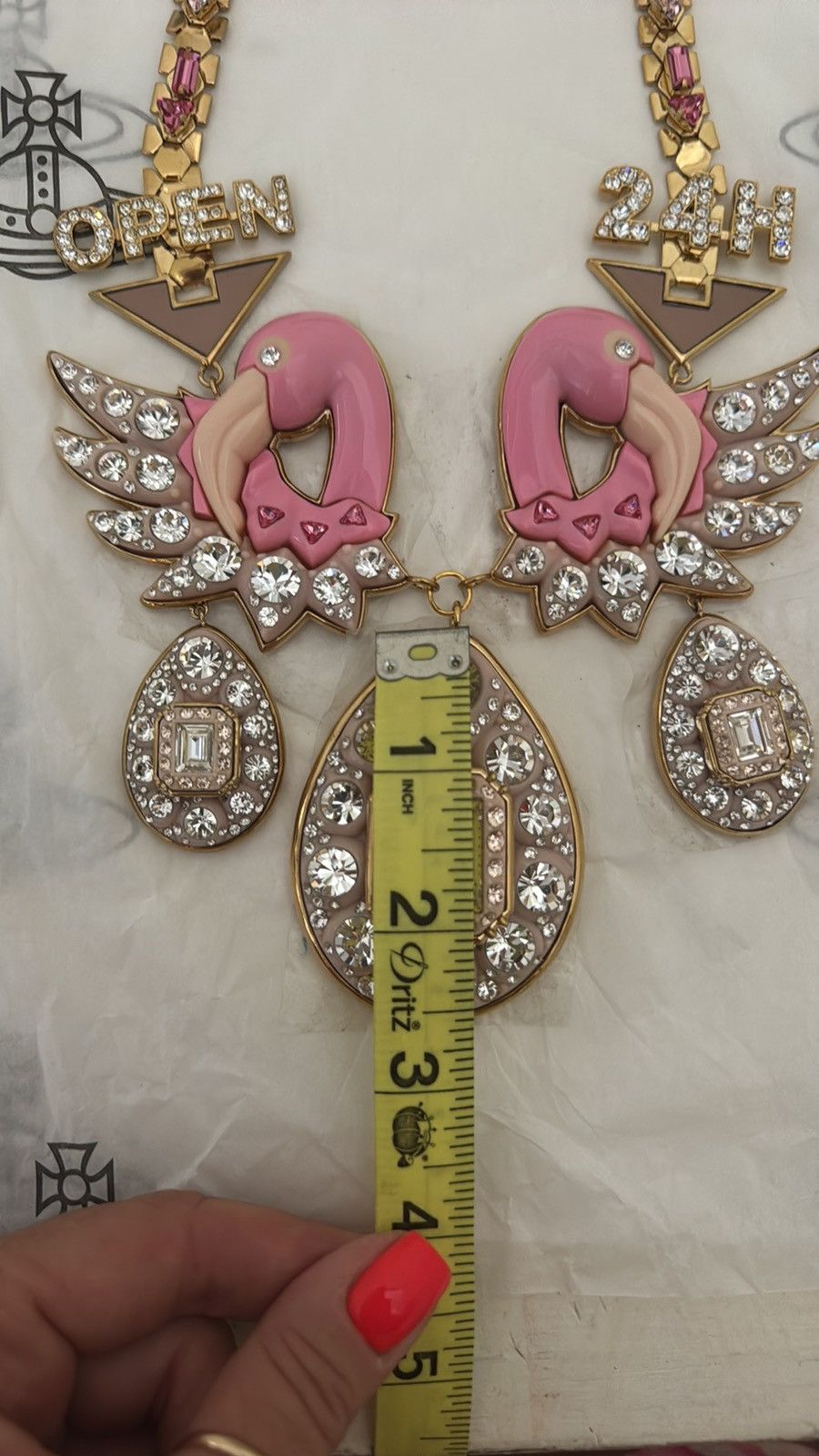 Vivienne Westwood Vivienne Westwood RARE NEW NECKLACE “OPEN 24H” SS16 Size ONE SIZE - 14 Thumbnail