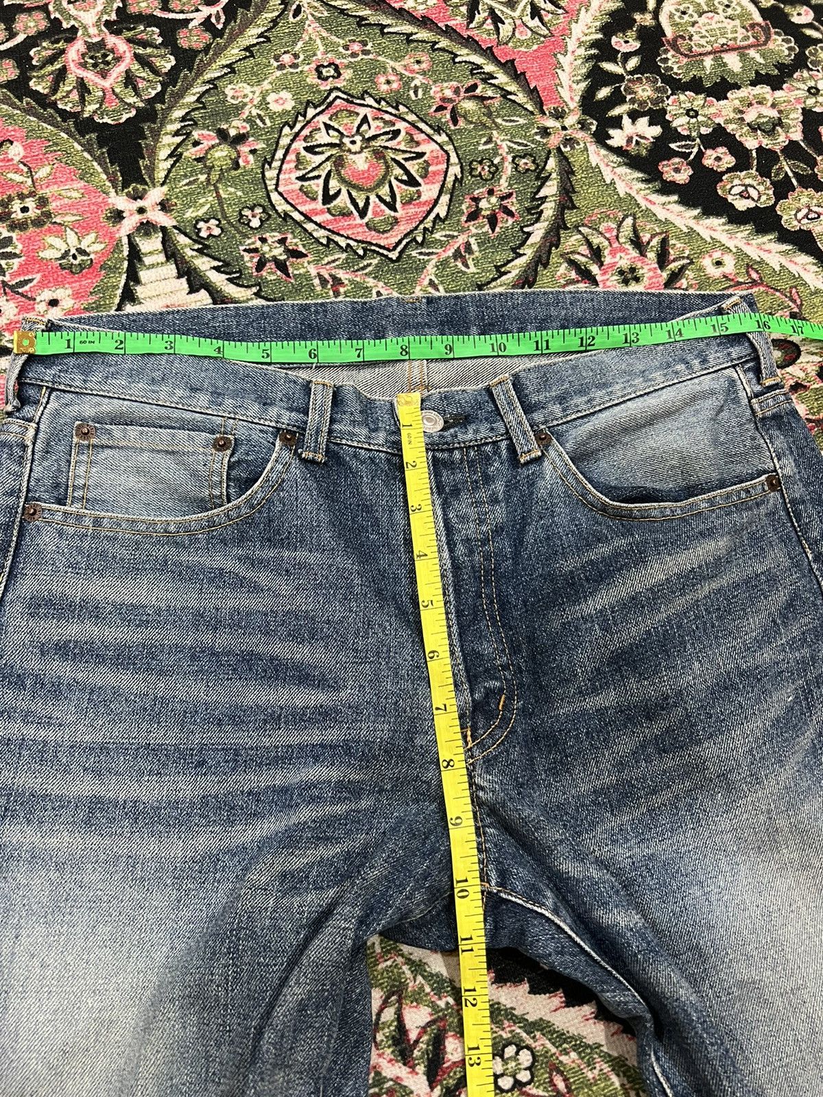 Japanese Brand × Takeo Kikuchi VTG TAKEO KIKUCHI DISTRESSED JEANS VERY RARE Size US 32 / EU 48 - 12 Thumbnail