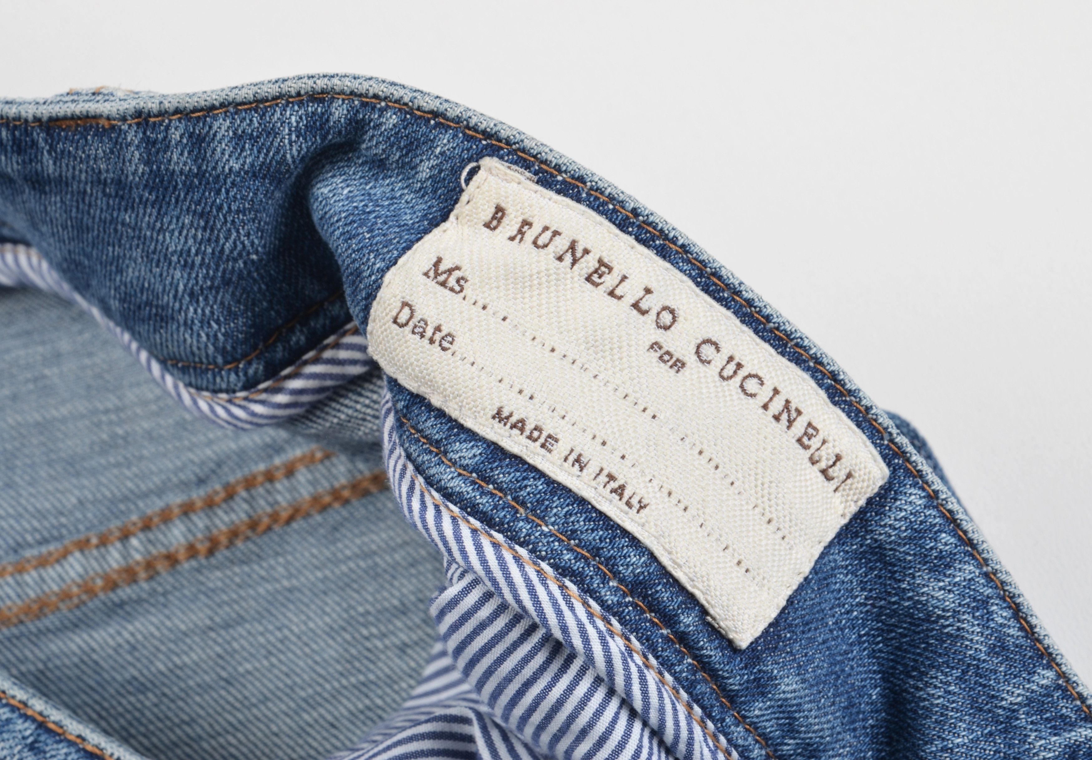 Brunello Cucinelli Brunello Cucinelli Blue The Boyish Tapered Hem Denim Jeans Size 30" / US 8 / IT 44 - 7 Thumbnail