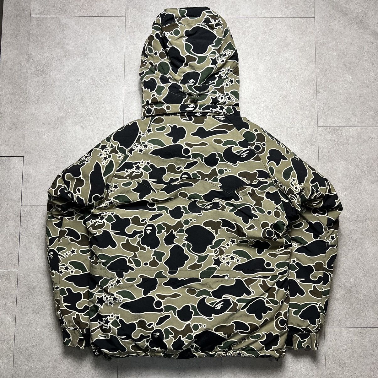 🔥Vintage BAPE Snowboard down Puffer jacket STA camo ape