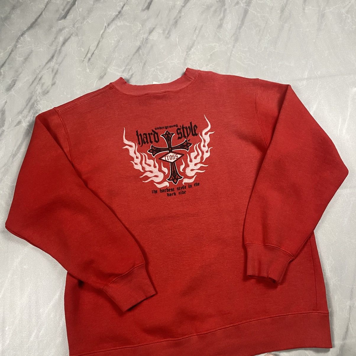 Affliction Vintage y2k Neyries Underground Hard Style Cross Crewneck Size US M / EU 48-50 / 2 - 3 Thumbnail