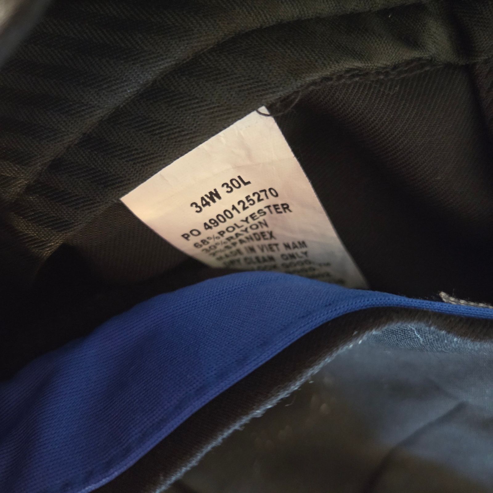 Kenneth Cole Kenneth Cole Black Dress Pants - Men's 34x30 Size US 34 / EU 50 - 5 Thumbnail