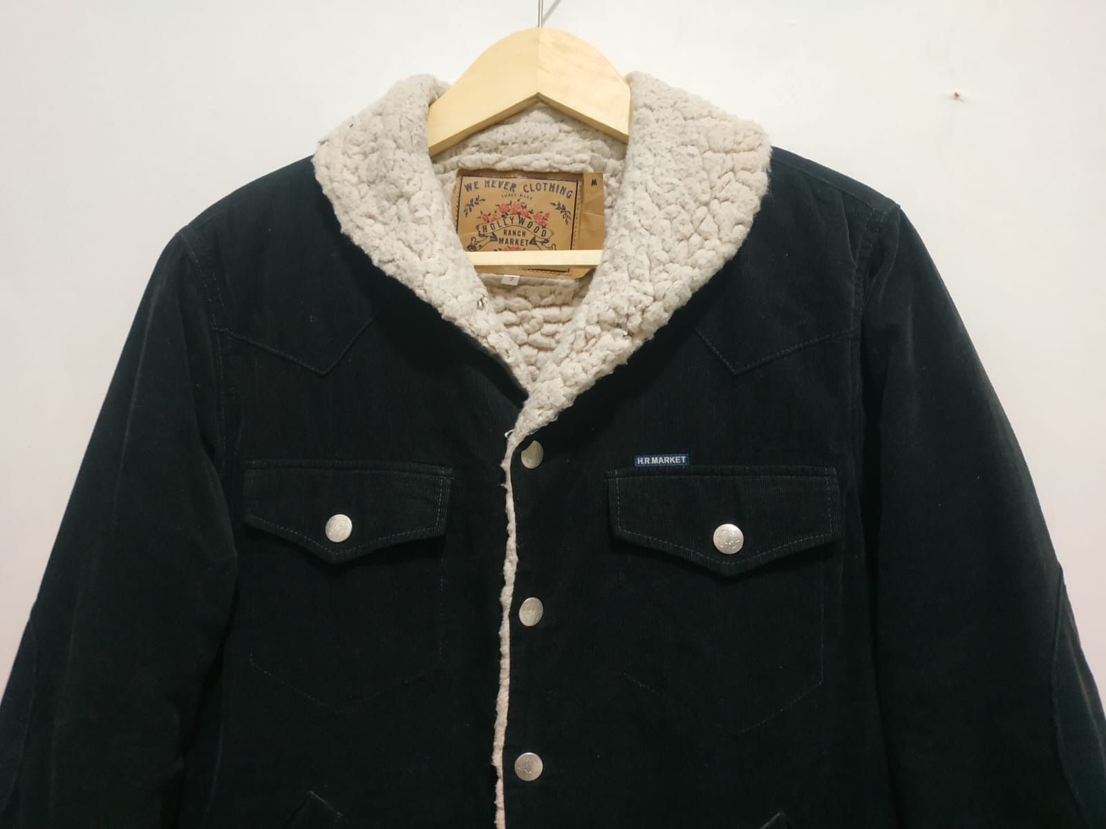 Blue Blue Japan Fit S to M, HR Market Corduroy Shawl Collar Sherpa Jacket Size US M / EU 48-50 / 2 - 11 Thumbnail