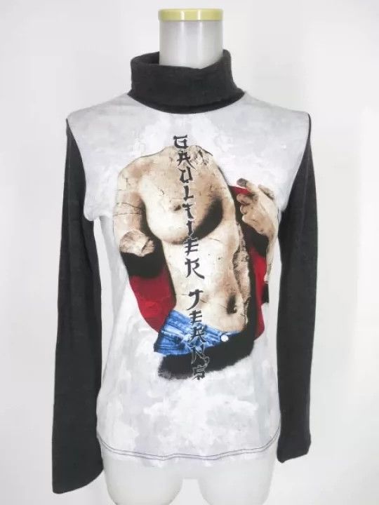 Jean Paul Gaultier Jean Paul Gaultier Wool blended stone turtleneck sweater Size US M / EU 48-50 / 2 - 1 Thumbnail