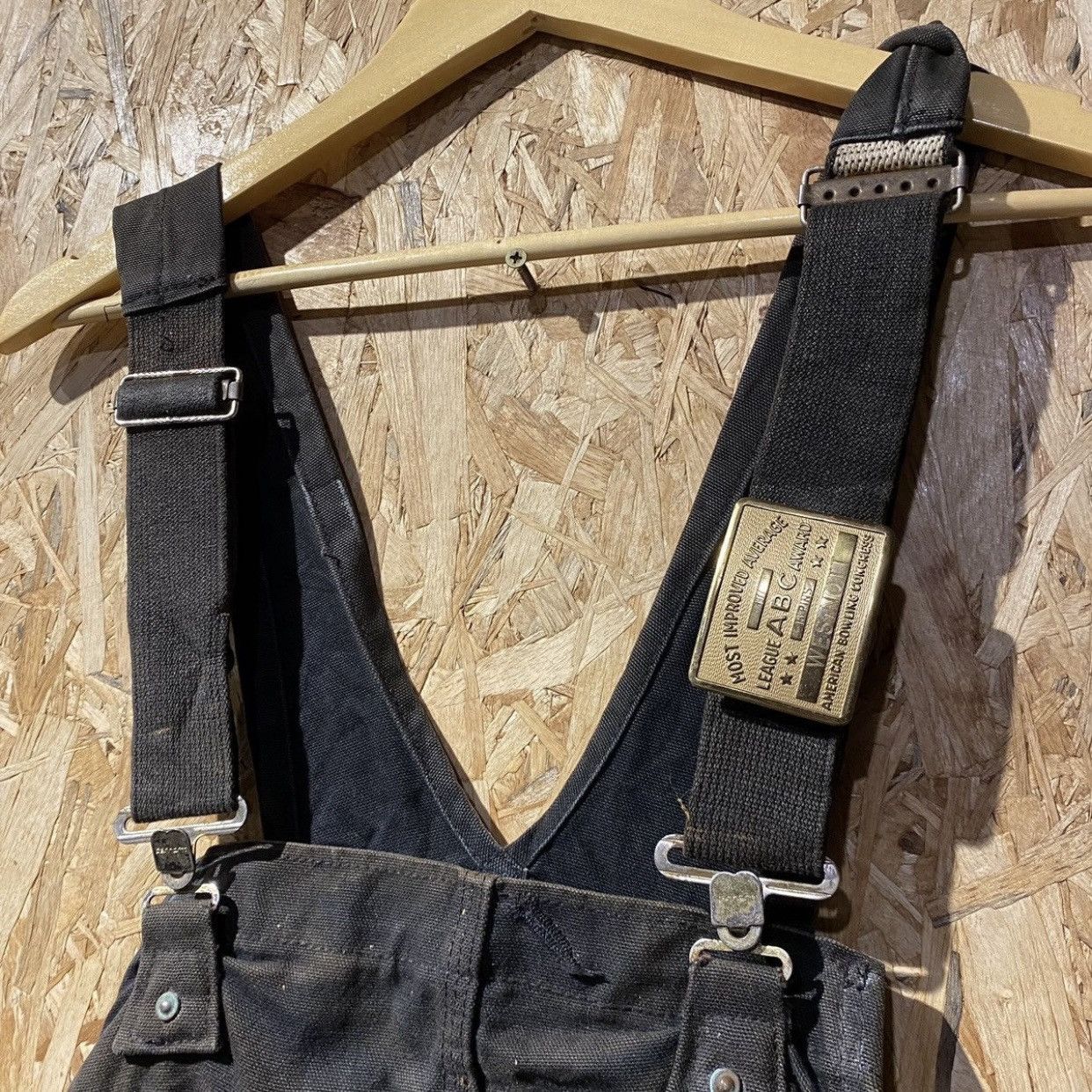 Carhartt × Carhartt Wip × Vintage Carhartt Men's Black Bib Patched /marked Carpenter Dungarees Size US 42 / EU 58 - 9 Thumbnail