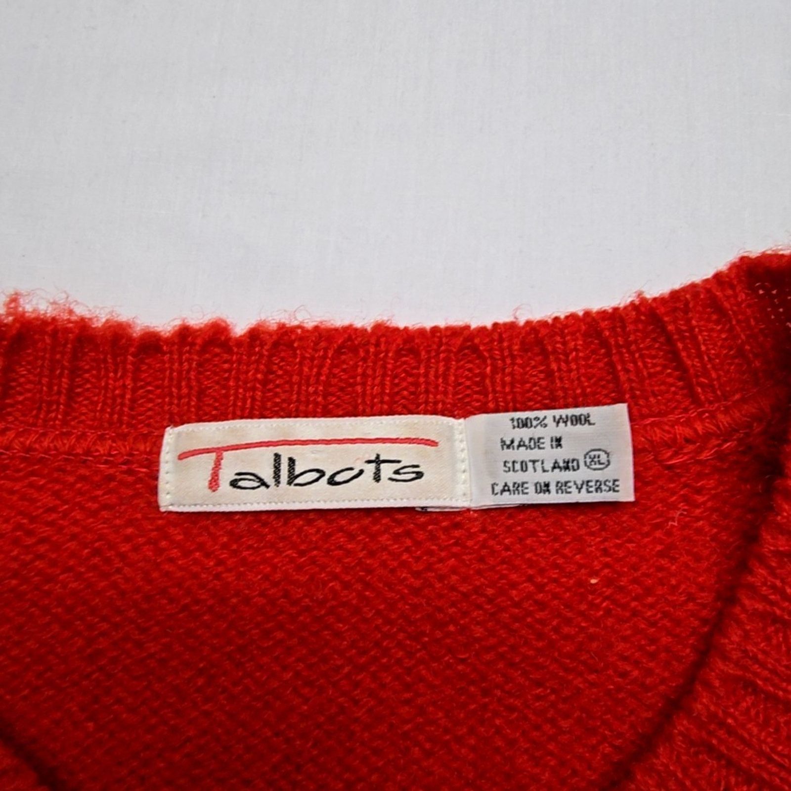 Talbots Vintage Talbots Red Wool Cardigan Button Front Womens M Size M / US 6-8 / IT 42-44 - 9 Thumbnail
