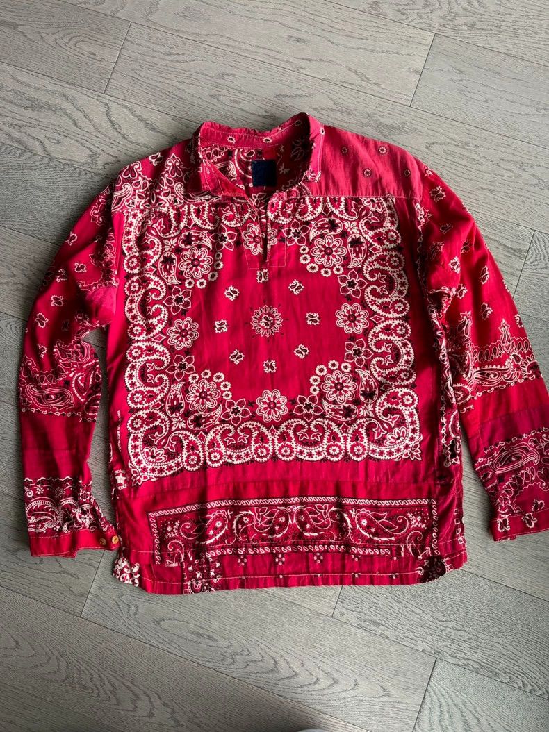 visvim BORDER BANDANA TUNIC SHIRT バンダナ VISVIM Shirt New Bandana Shirt Denim Visvim Border Tunic