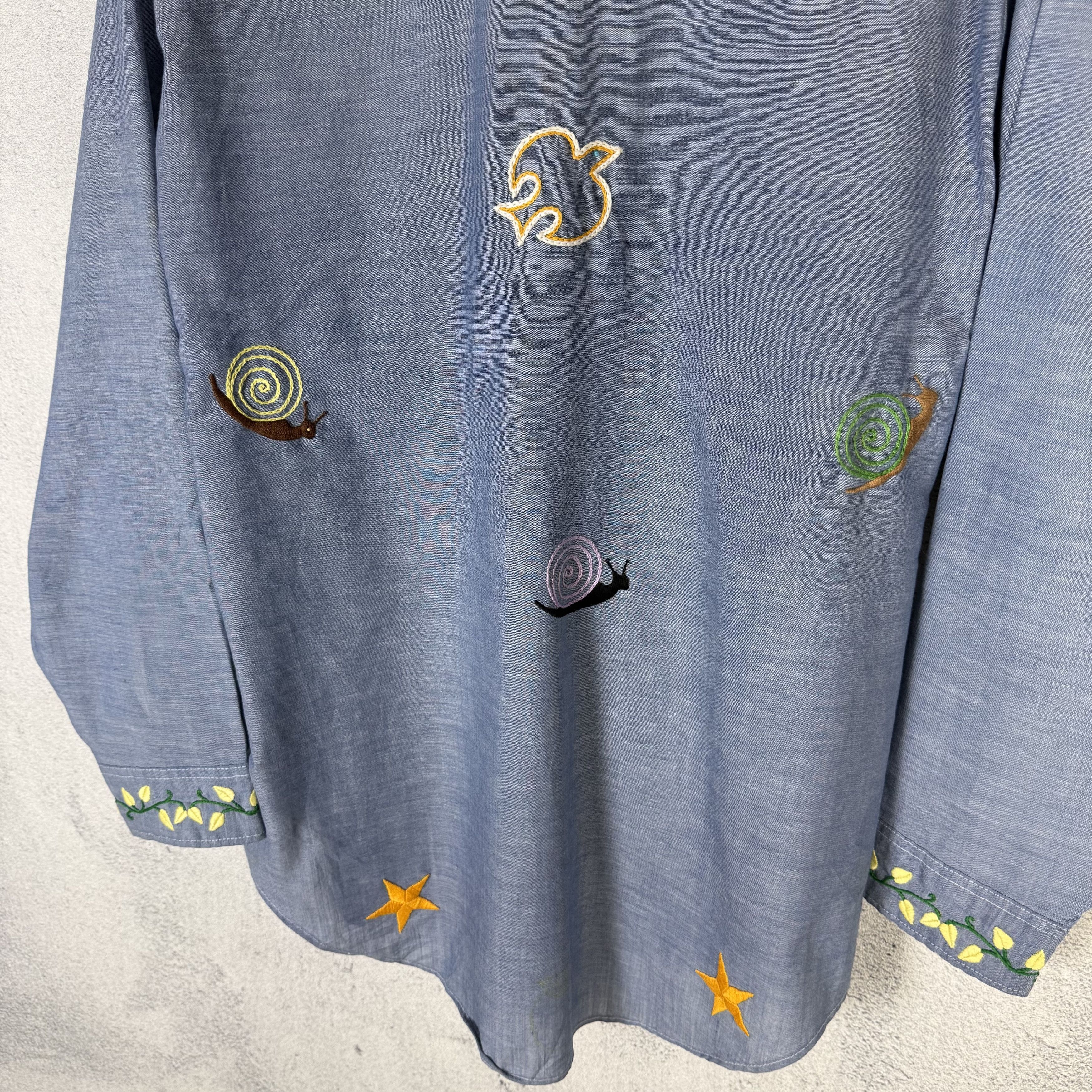 Big Mac 70s Big Mac JCPenney Chambray Shirt Stitch Embroidery Size US M / EU 48-50 / 2 - 5 Thumbnail