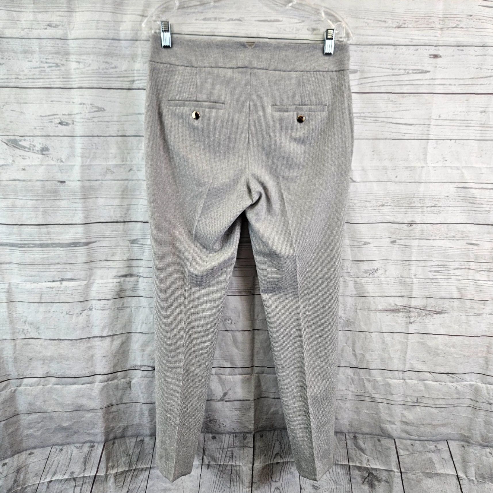 Loft LOFT Ann Taylor Womens Marisa Pants Sz 2 Gray Mid rise Dress Pants Regular Size 26" / US 2 / IT 38 - 3 Thumbnail