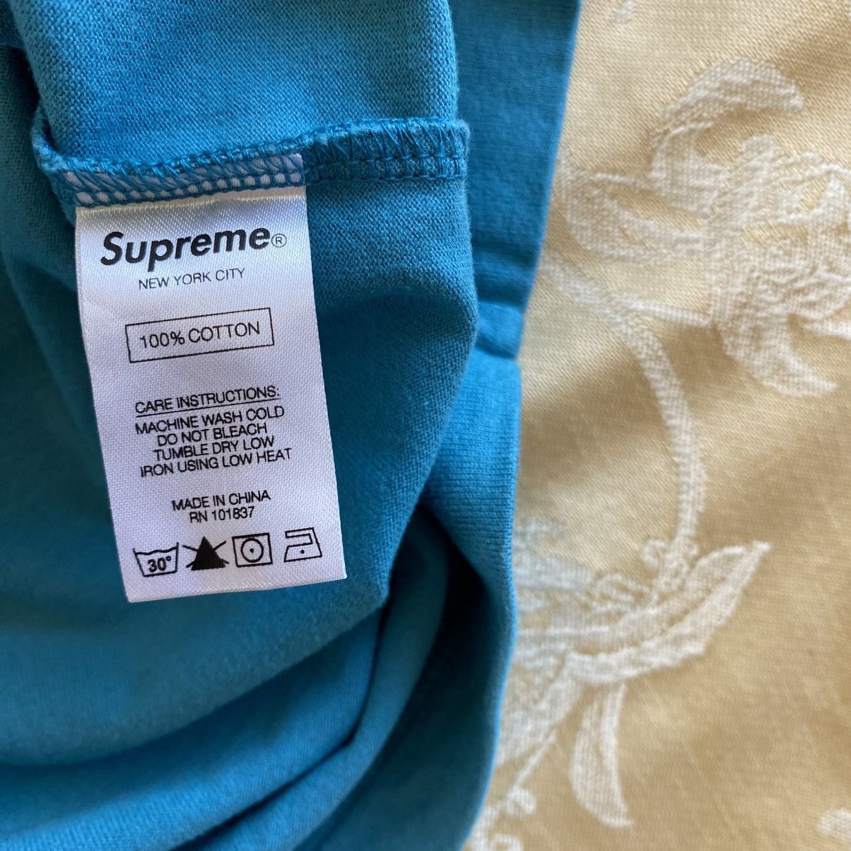 Supreme Supreme Small Box Logo T-Shirt Blue 2017 Golf le Fleur Size US L / EU 52-54 / 3 - 5 Thumbnail
