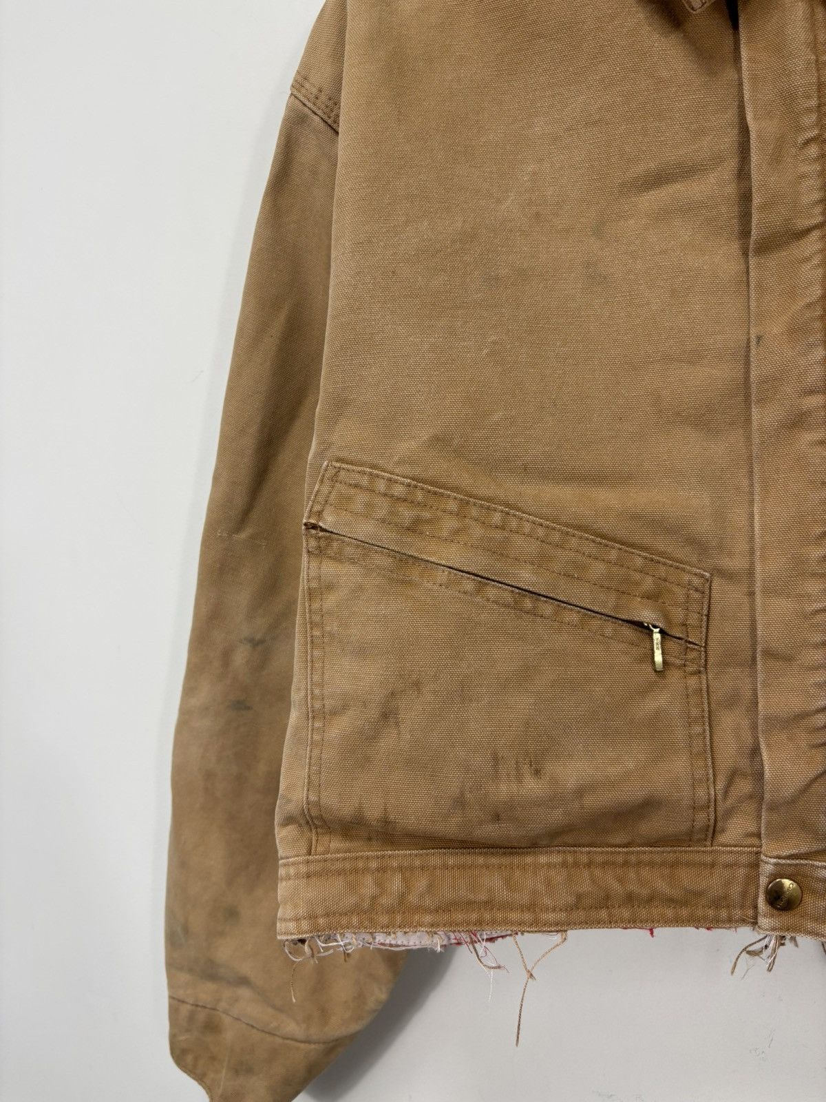 Carhartt Vintage 90s Carhartt USA Workwear Y2K Boxy Cropped Jacket Size US L / EU 52-54 / 3 - 3 Thumbnail