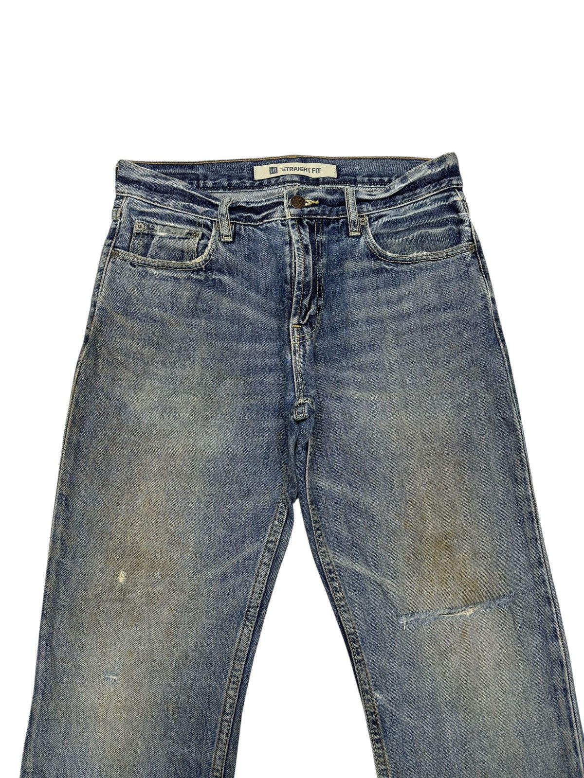 Kapital Vintage GAP Distressed Straight Fit Mud Denim Jeans Size US 30 / EU 46 - 5 Thumbnail