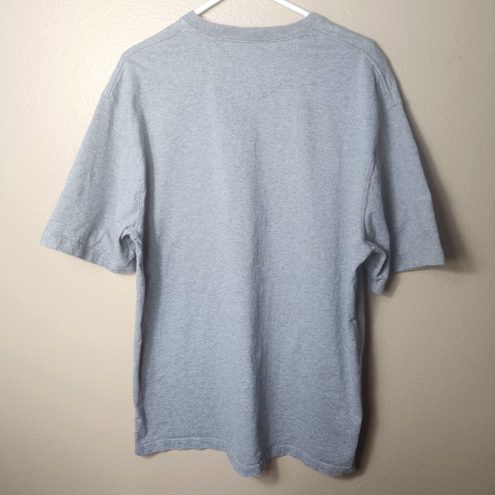 CO Duluth Trading Co Men's Gray Longtail T Relaxed Fit Short Sleeve T-Shirt L Shirt Mens Size L Gray Heather 7.4 oz 100% Cotton Workwear Longtail T Size US L / EU 52-54 / 3 - 4 Thumbnail