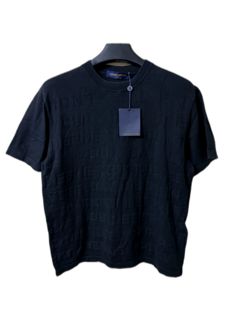 Louis Vuitton Louis Vuitton Black Short Sleeve Logo Shirt-2506 Size US M / EU 48-50 / 2 - 1 Thumbnail