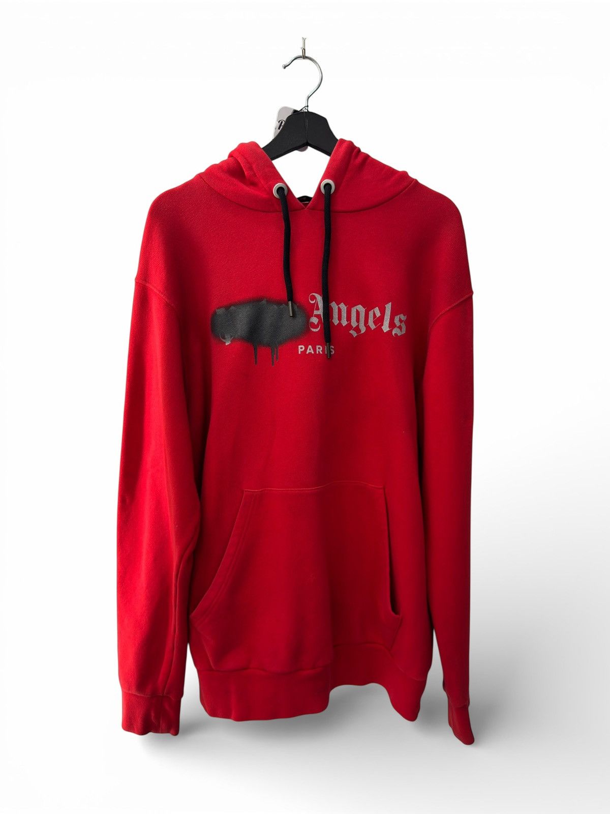 Palm Angels Palm Angels Red Spray Logo Hoodie Size US M / EU 48-50 / 2 - 2 Thumbnail