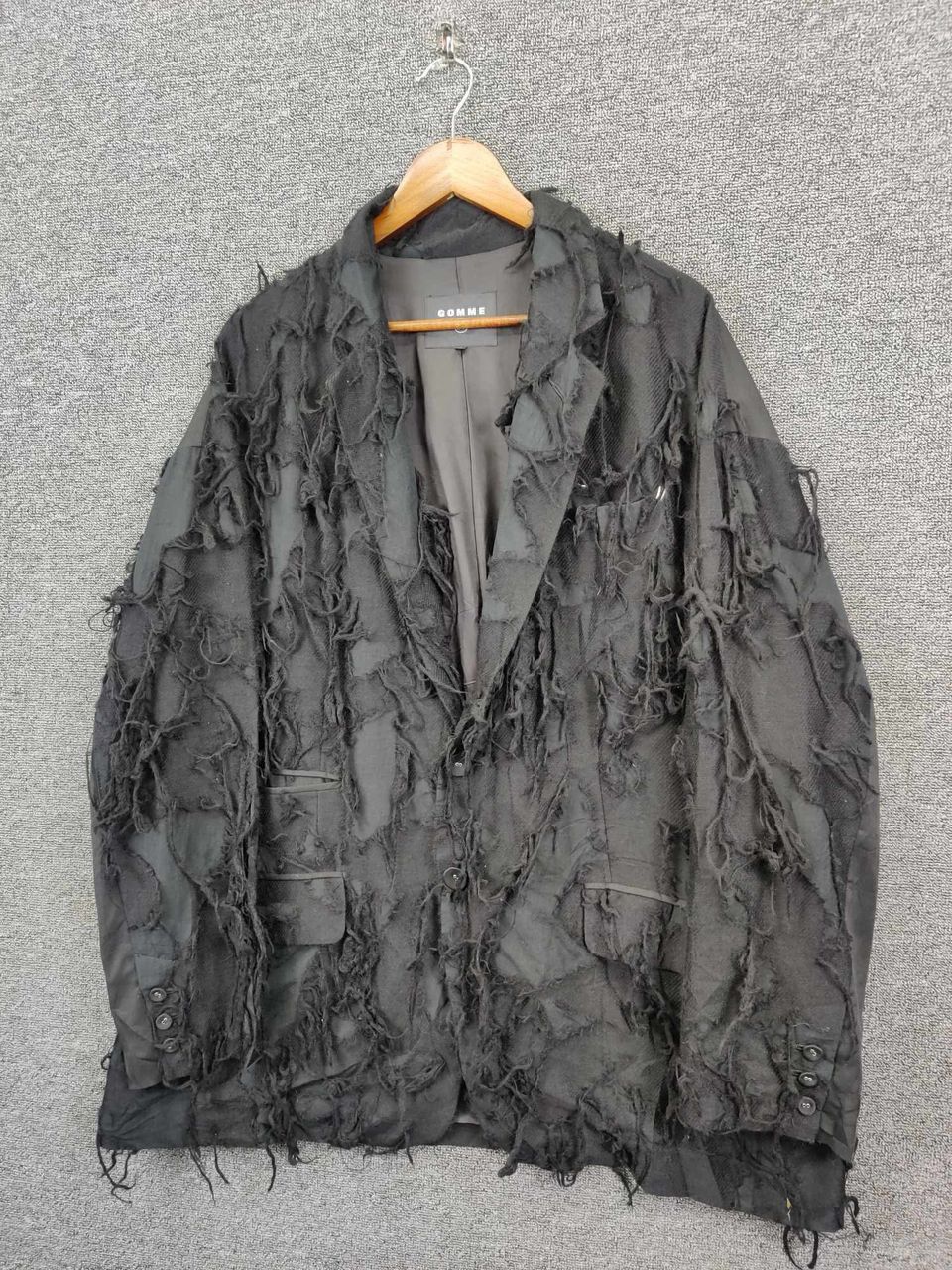 gomme Gomme Homme Maki Hiroshige Atelier Frayed Jacquard Jacket Size US M / EU 48-50 / 2 - 2 Thumbnail