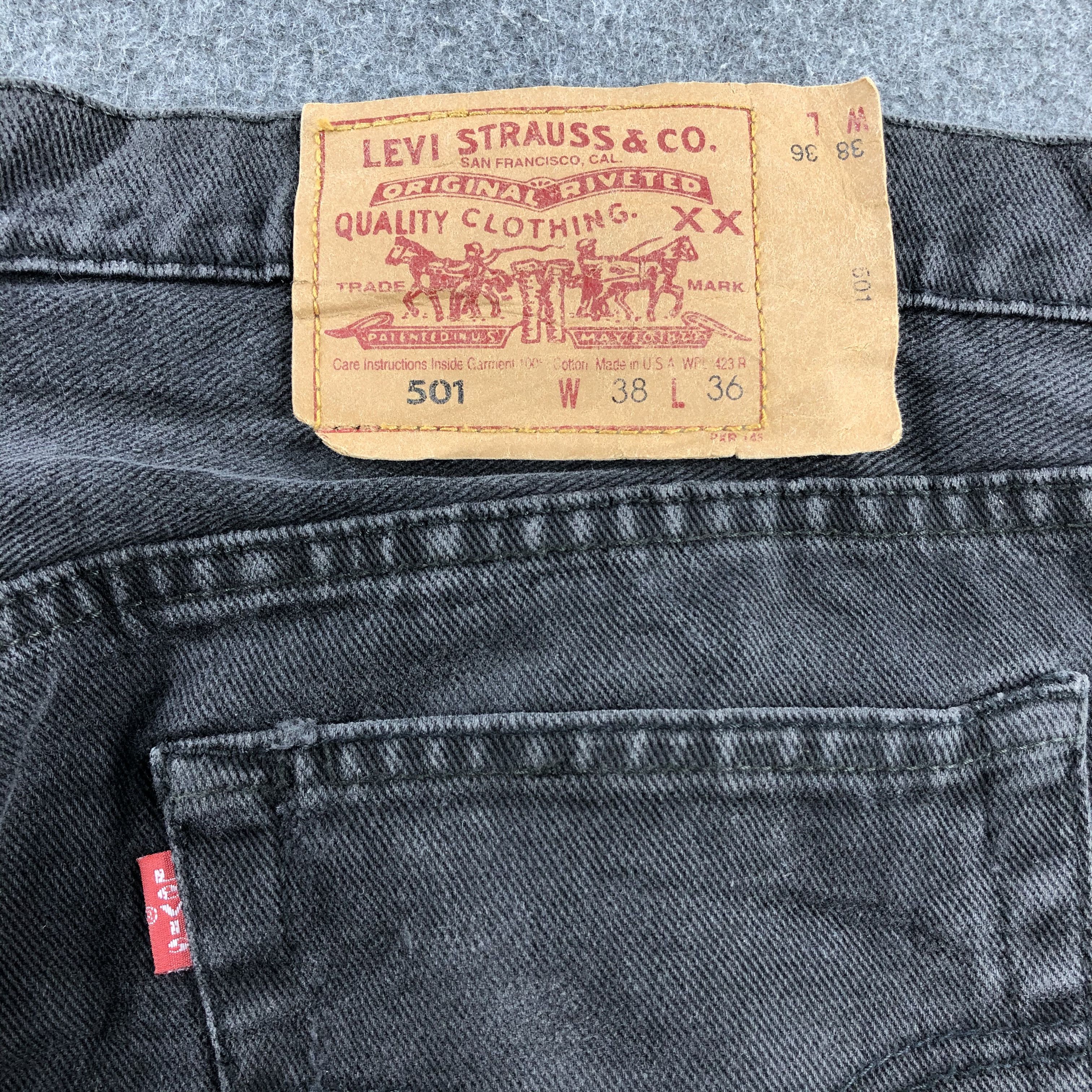 Levi's × Vintage Vintage 90s Levis 501 Jeans-JM1630 Size US 37 - 5 Thumbnail