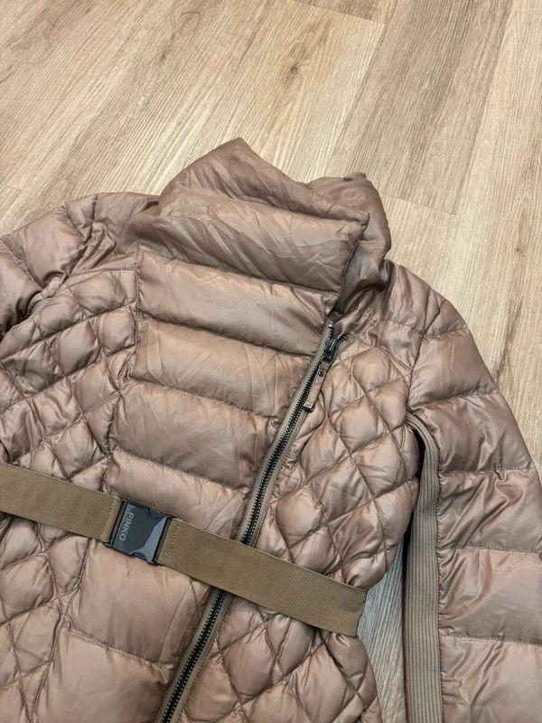 Pinko Pinko Down Puffer Coat Jacket with Belt size S/M beige Size M / US 6-8 / IT 42-44 - 8 Thumbnail