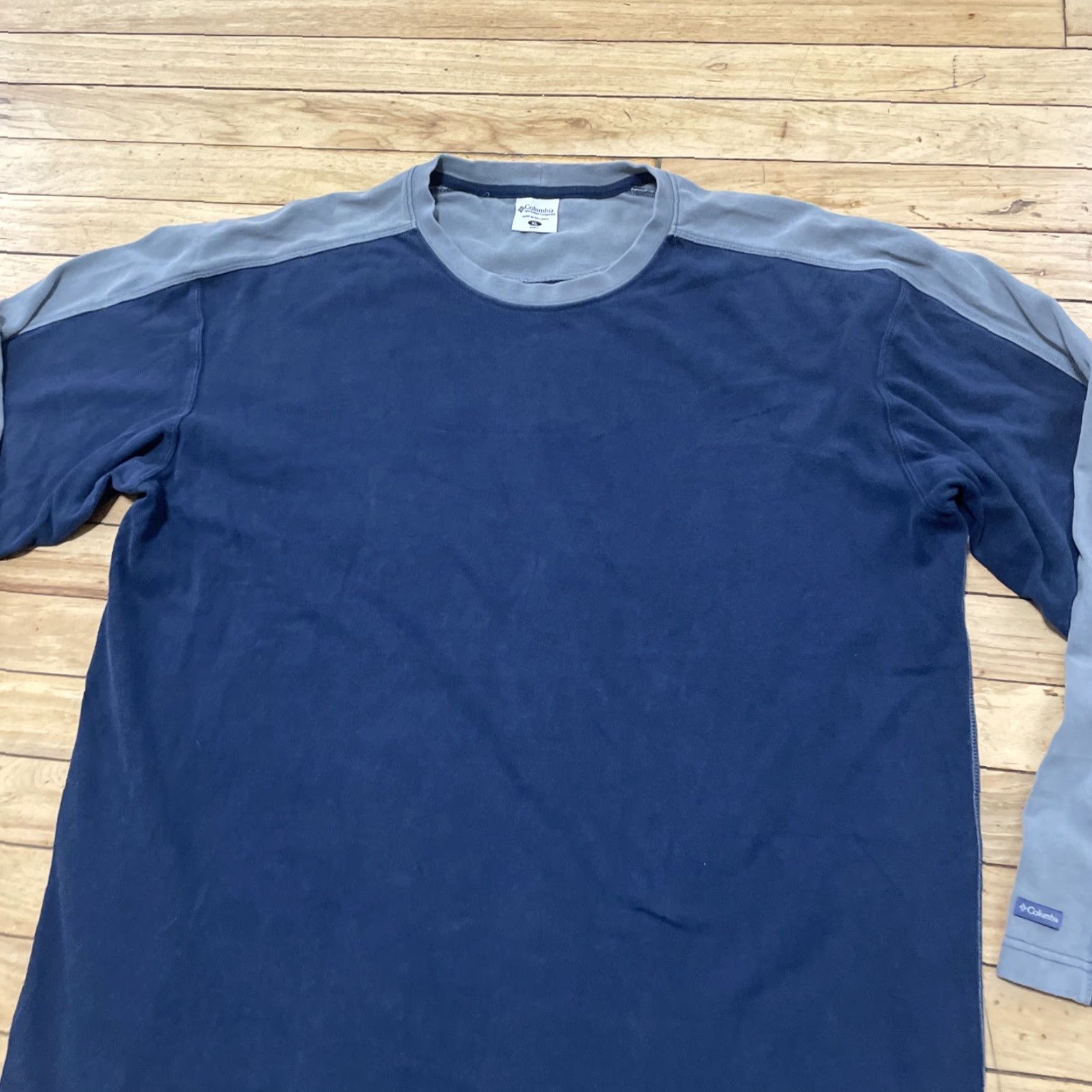 Vintage VINTAGE Columbia Shirt Mens XL Oversized Blue Gray Thermal Cotton Sweater Size US XL / EU 56 / 4 - 4 Thumbnail