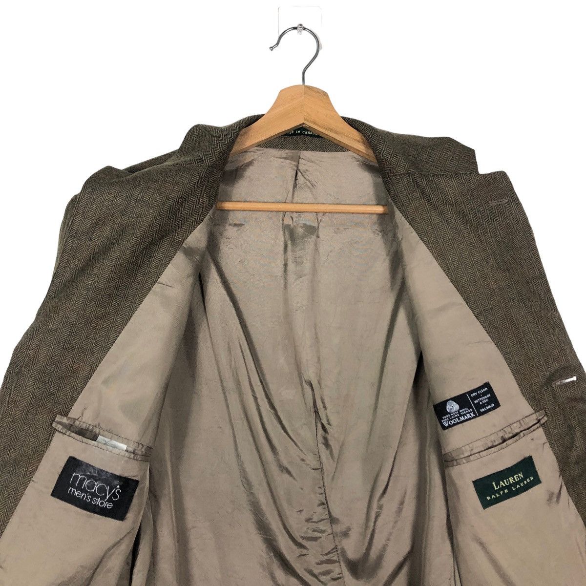 Ralph Lauren 🔥Herringbone Wool Double Breast Coats Ralph Lauren Size US M / EU 48-50 / 2 - 11 Thumbnail